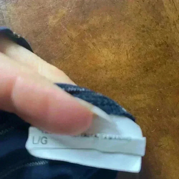 United Colors of Benetton Navy Striped Long Sleeve Blouse L - Picture 7 of 13